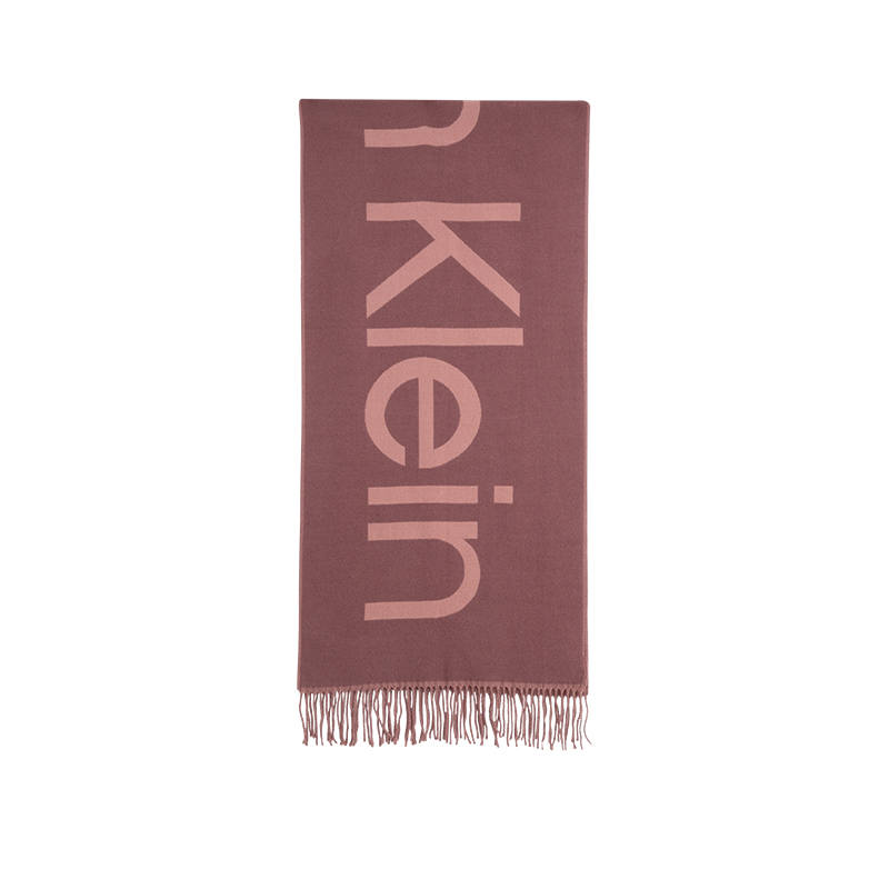 CALVIN KLEIN Knit Scarves Men's Burgundy Pink