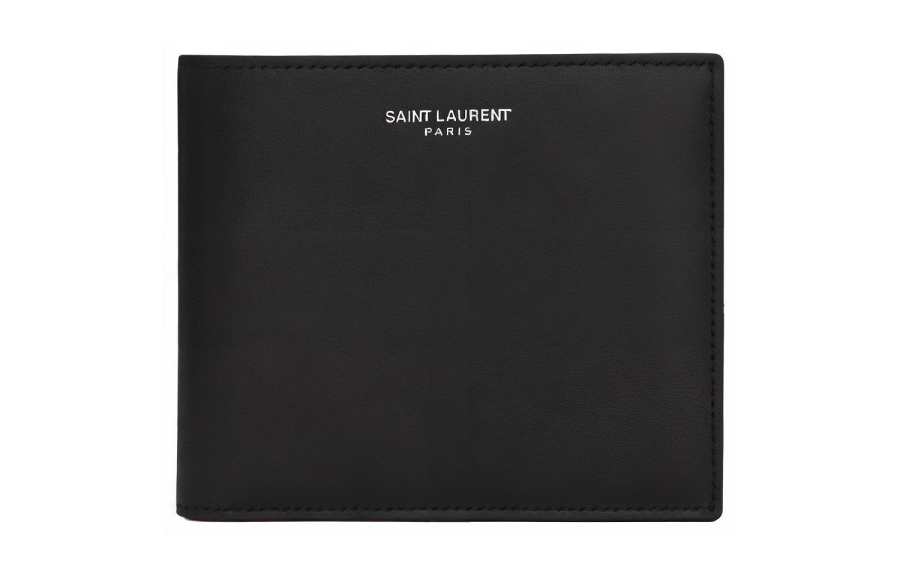 SAINT LAURENT SAINT LAURENT Smooth Leather Wallet Men's Black