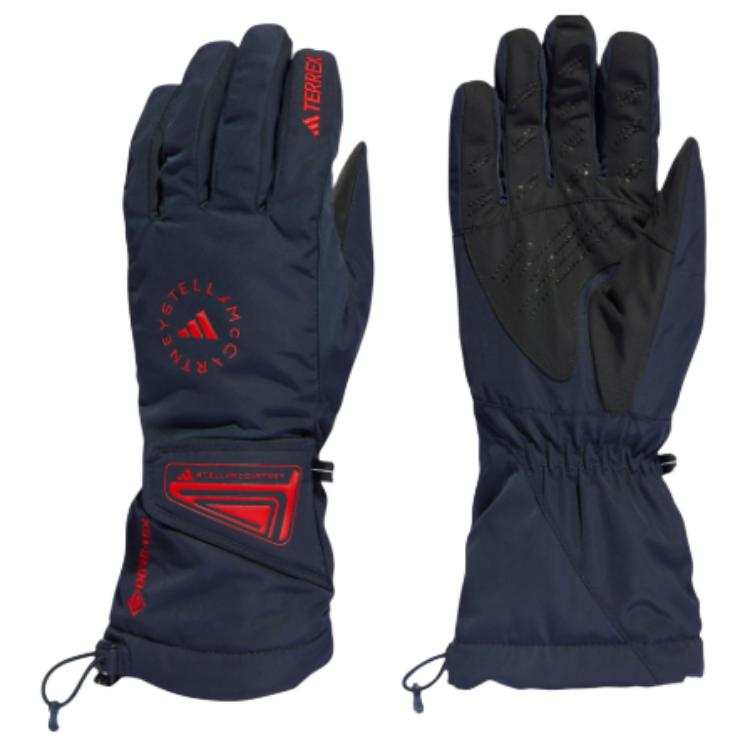 Adidas TERREX Recycled Polyester, Compartment, Laminated Sports Gloves Women's Blue