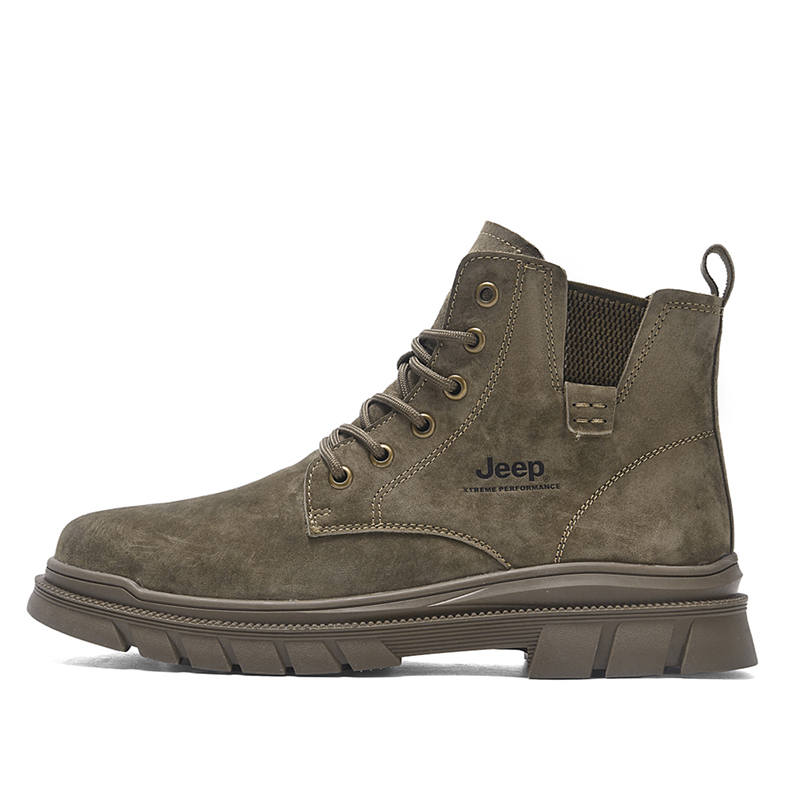 Jeep Jeep Ankle Length Combat Boots Men's Khaki
