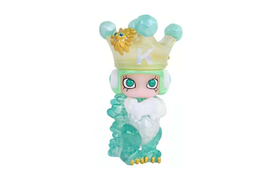 POP MART Molly BABY ICE EROSION MOLLY Green Emerald Ornaments Trendy Figures 8cm