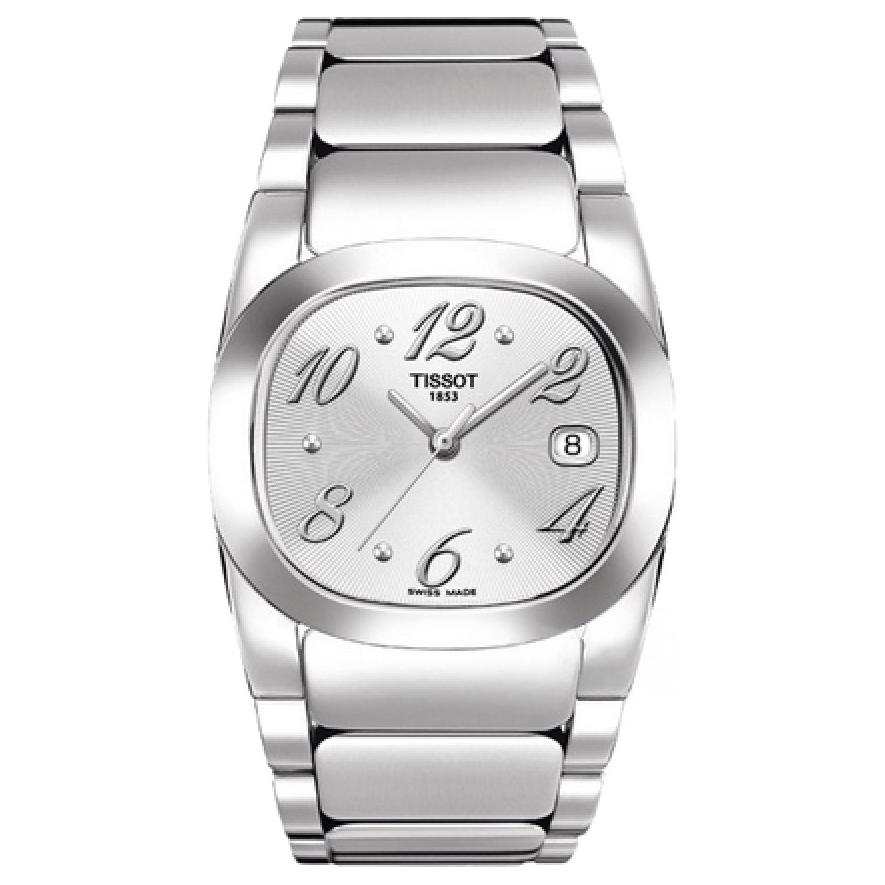 TISSOT Quartz Movement 30m Waterproof Women's Watch 28mm Silver Dial Stainless Steel Case