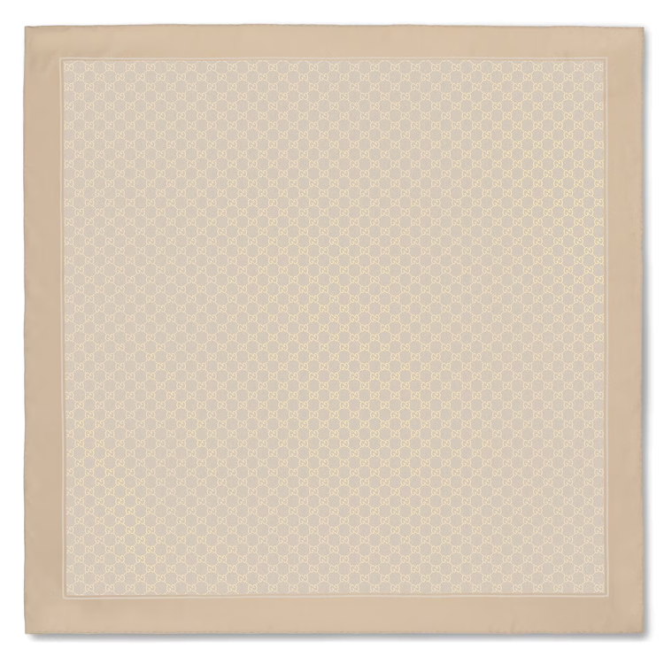 GUCCI Gucci Laminated printed silk twill carré