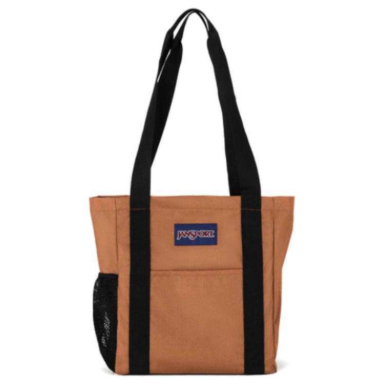 JanSport Polyester Tote Bag, Shopping Bag, Handbag, Shoulder Bag Mini Unisex Brown