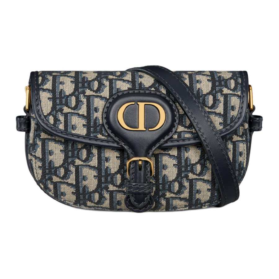DIOR Bobby Cotton Handbag, Shoulder Bag, Crossbody Bag Mini Women's Blue