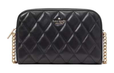 Kate Spade Quilted Leather Shoulder Bag, Crossbody Bag Mini Women's Black