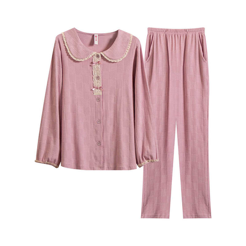 FENTENG Pajama Set Women's Furong Pink