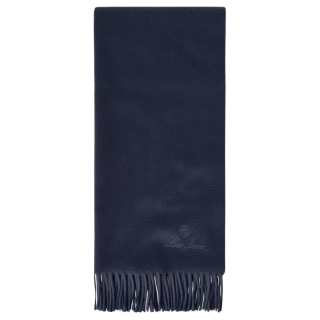Loro Piana Cashmere Knit Scarves Men's Indigo