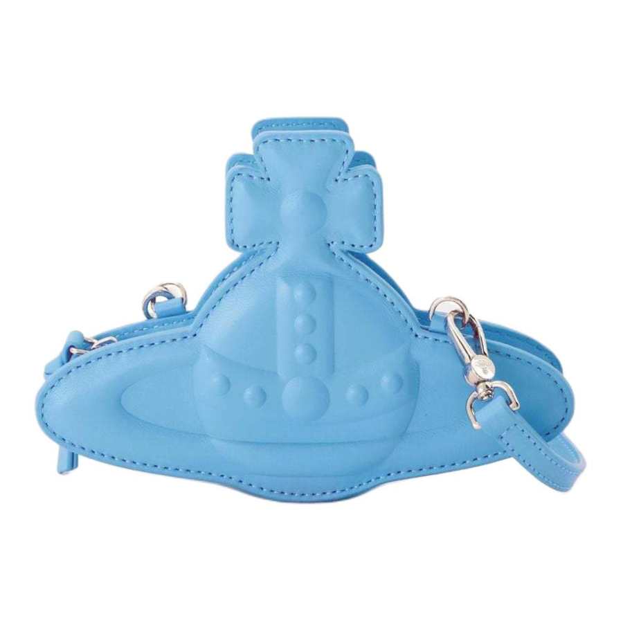 Vivienne Westwood Cotton Shoulder Bag, Crossbody Bag Women's Blue