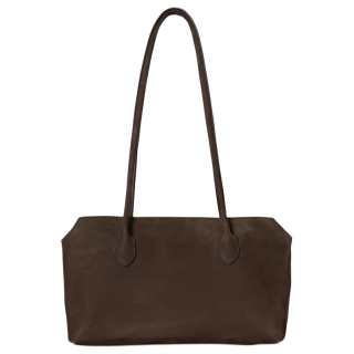 THE ROW Terrasse Calfskin Handbag, Shoulder Bag Women's Dark Mocha