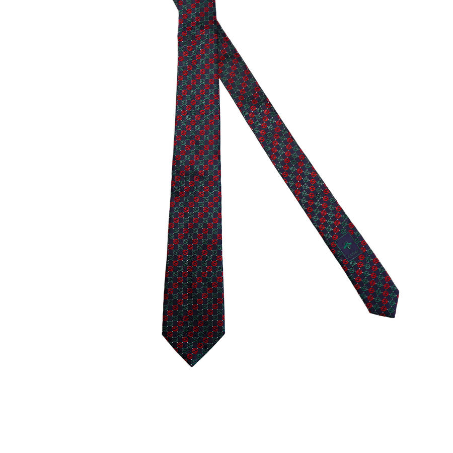 GUCCI GUCCI Silk Ties Men's Red/Green