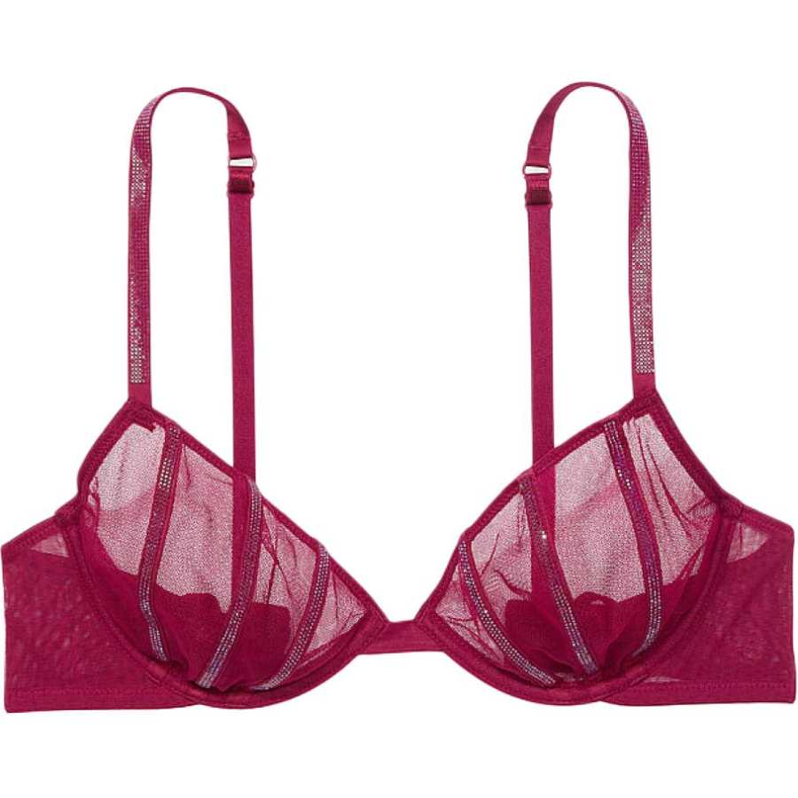 Victoria's Secret Fashion Show Collection Bra Women's Burgundy