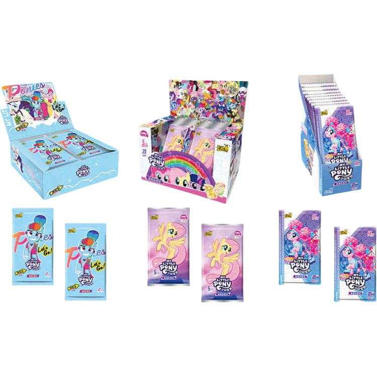 KAYOU My Little Pony Characters, Fun Shadow Bag+Rainbow Bag+Shining Moon Bag IP / Anime Cards 3 Box Included