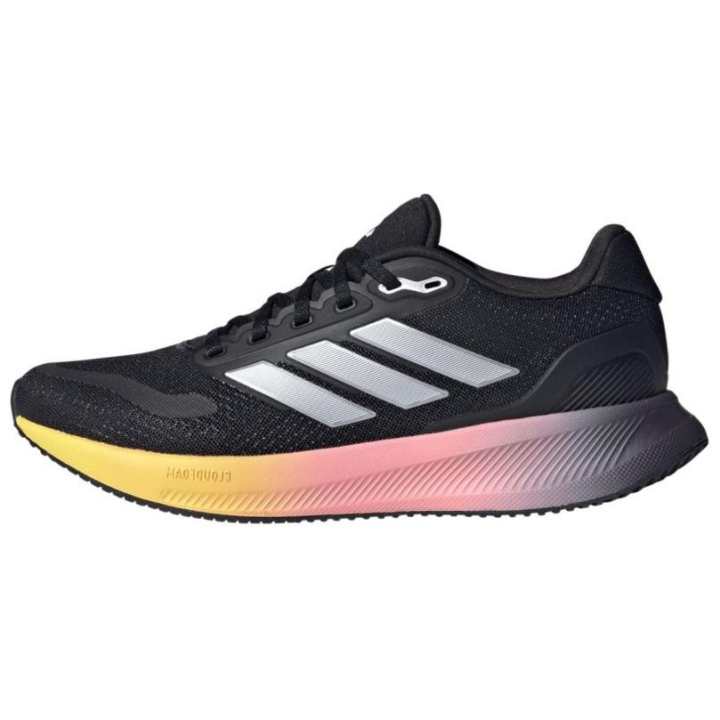 Adidas Adidas Runfalcon 5.0 Comfortable Slip Resistant Abrasion Resistant Low top Running Shoes Women's Black
