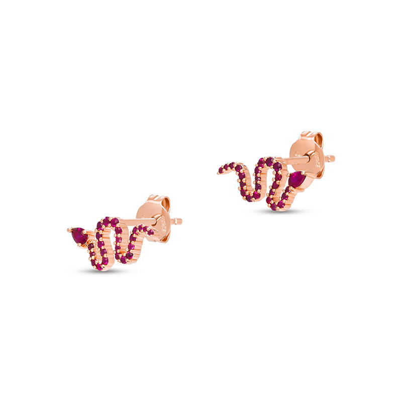 Emporio Armani snake embellished earrings