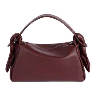 KENZO Cow Leather Shoulder Bag, Crossbody Bag, Handbag Women's Bordeaux Red