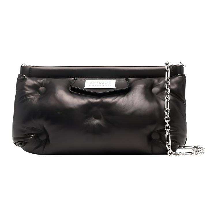 Maison Margiela Leather Shoulder Bag, Crossbody Bag Small Women's Black