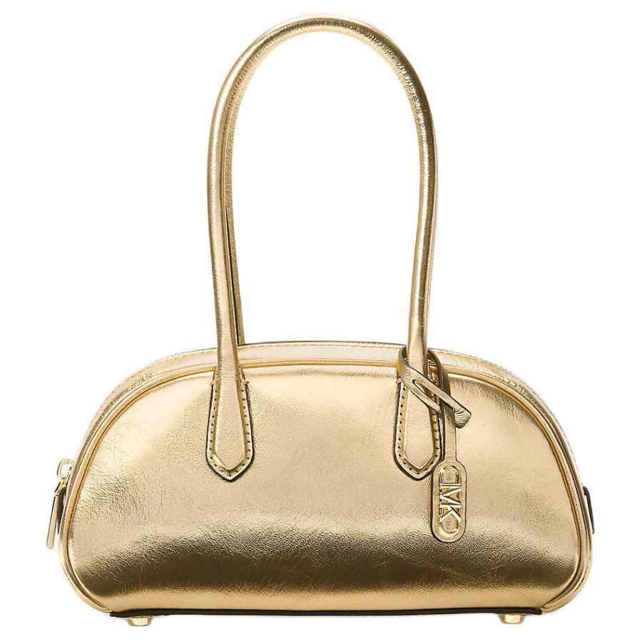 MICHAEL KORS Metal Leather One Shoulder Handbag Small Women's Gold