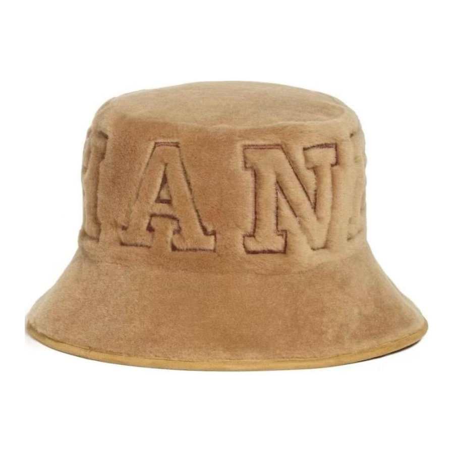 CHANEL Brand Logo Bucket Hats Unisex Brown
