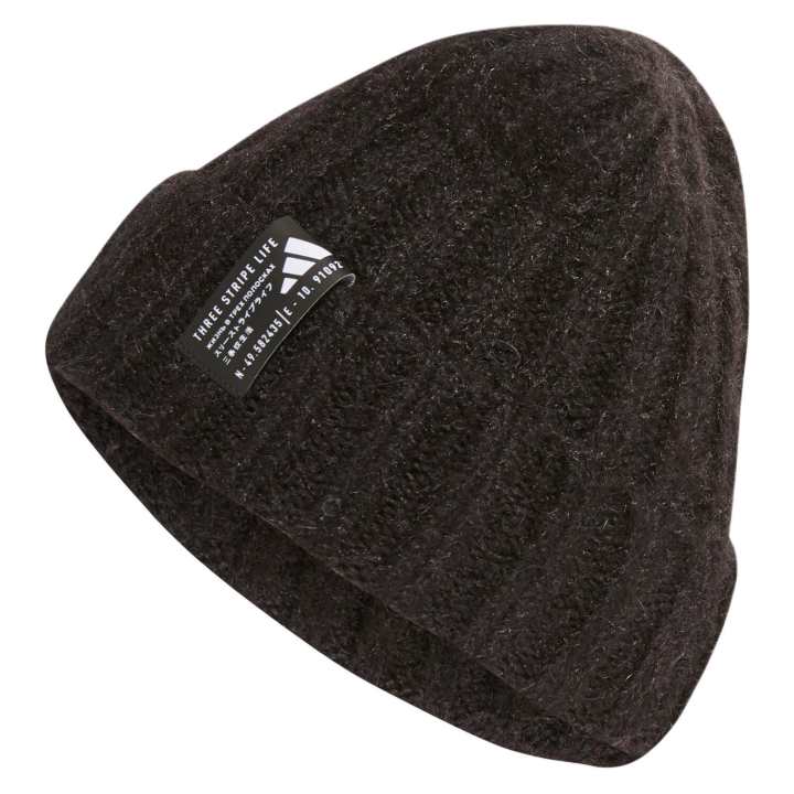 Adidas Adidas Knitted Fabric, Rubber Beanies Unisex Black