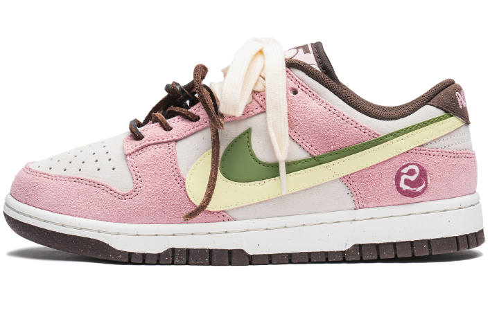 Nike Nike Dunk Abrasion Resistant Low top Skateboard Shoes Unisex Pink