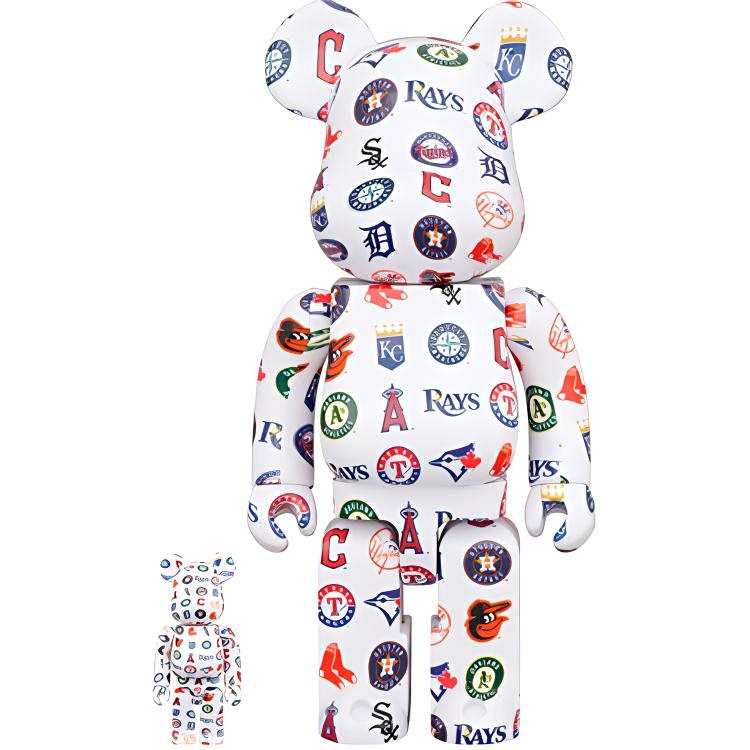 BE@RBRICK 400%100% MLB AMERICAN LEAGUE TM Trendy Figures 7cm/28cm