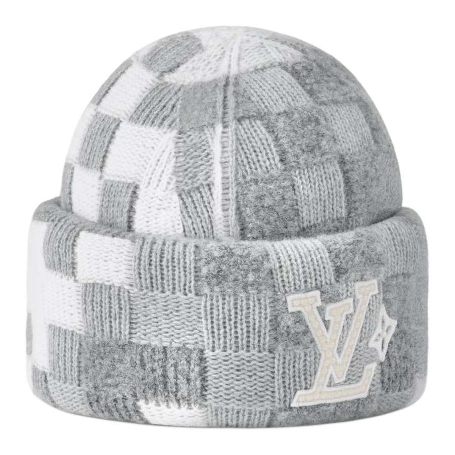 LOUIS VUITTON Lv Crush Damoflage Pearls Beanie