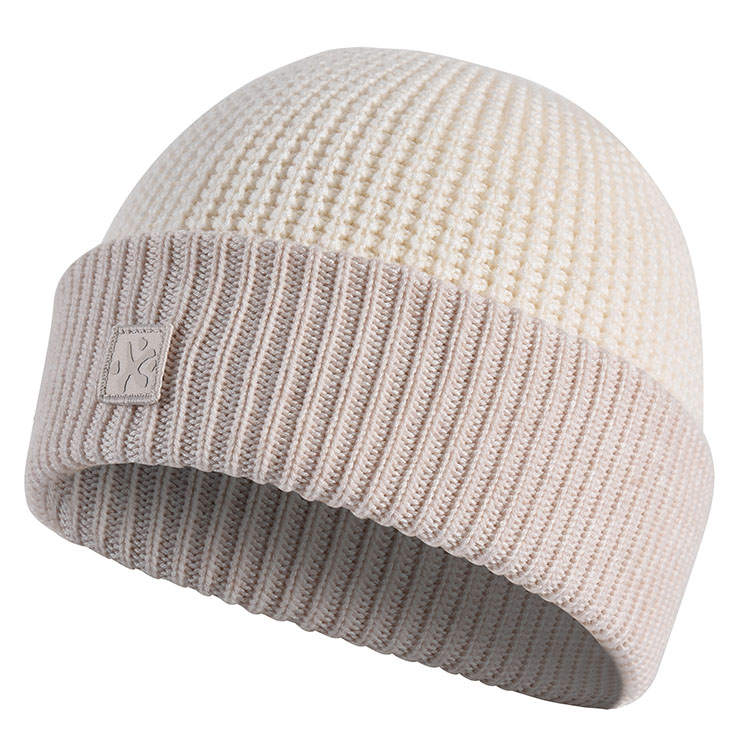 BMAI BMAI Wool Hats & Caps Unisex Brown Rice/chalk