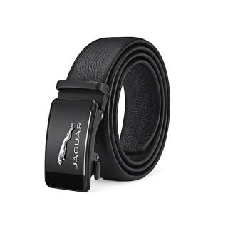 JAGUAR Leather Belts Men's Black Width 3.5cm