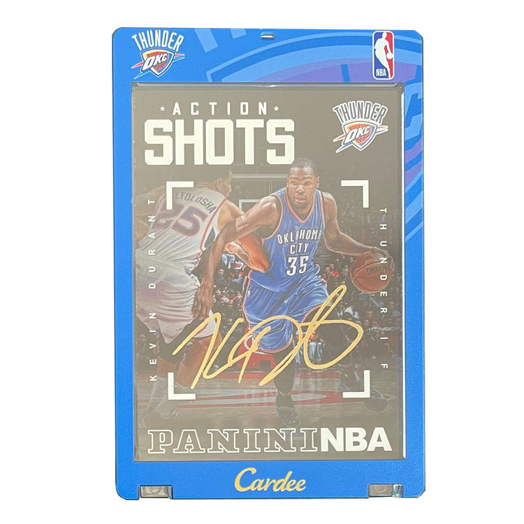 PANINI 2014 15 Thunder, Kevin, KD, Bleach KD Gold Pen Autograph NBA Player Card, Card Passes Through Sports Cards 1 Pc