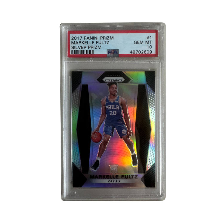PANINI 2017 18 Prizm Folts, Rising Stars, Silver PSA10 RC Rookie, Authentic Silver Graded Cards 1 Pc