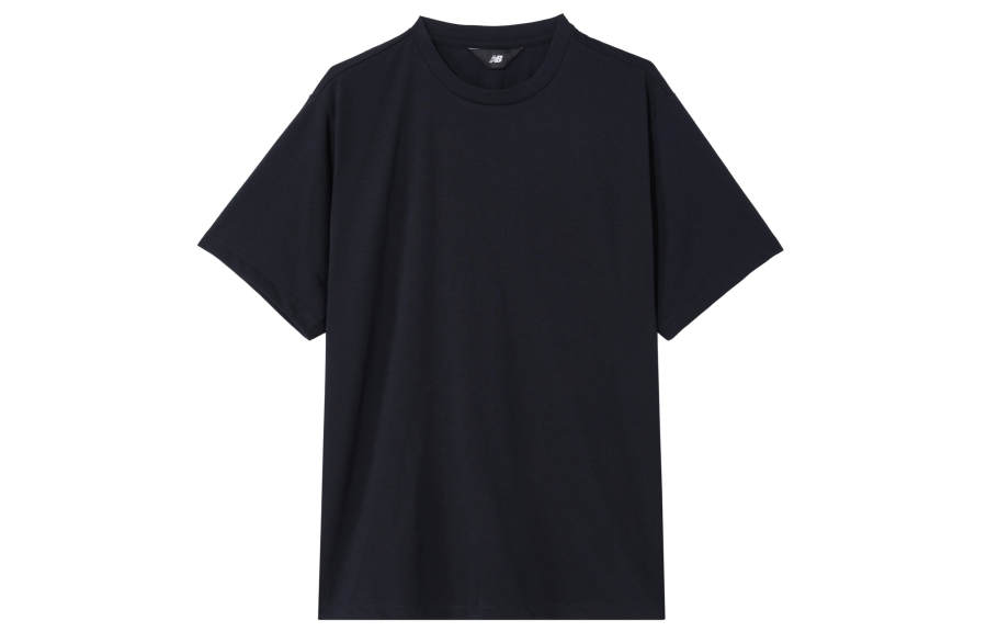 New Balance New Balance T Shirts Men's Black Crew Neck Moderate Straight Fit