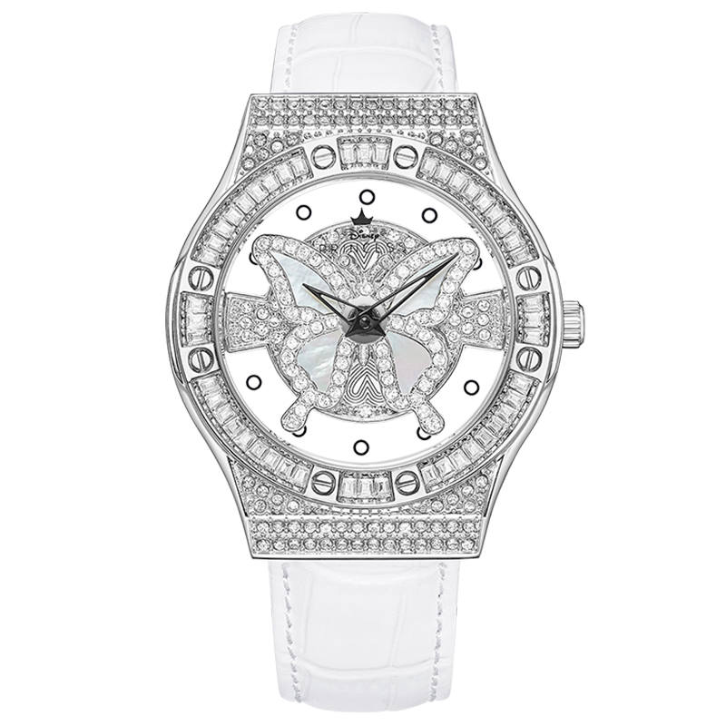 Disney Little Blessing Butterfly Quartz Movement Watch Women's Watch Skeleton Dial