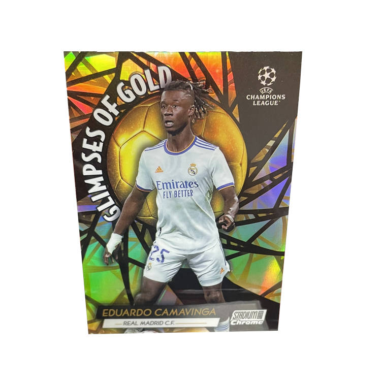 Topps Champions League Stadium, Rare Card, France, Real Madrid, Camavinga, Player Card, Card Accessible