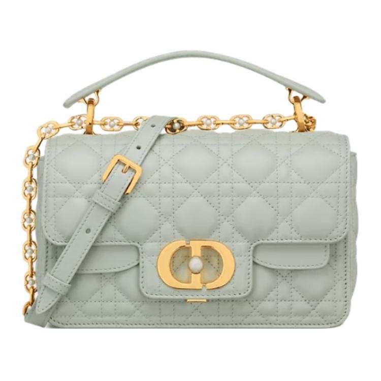 DIOR Jolie Cow Leather Shoulder Bag, Crossbody Bag, Handbag Small Women's Bright Green