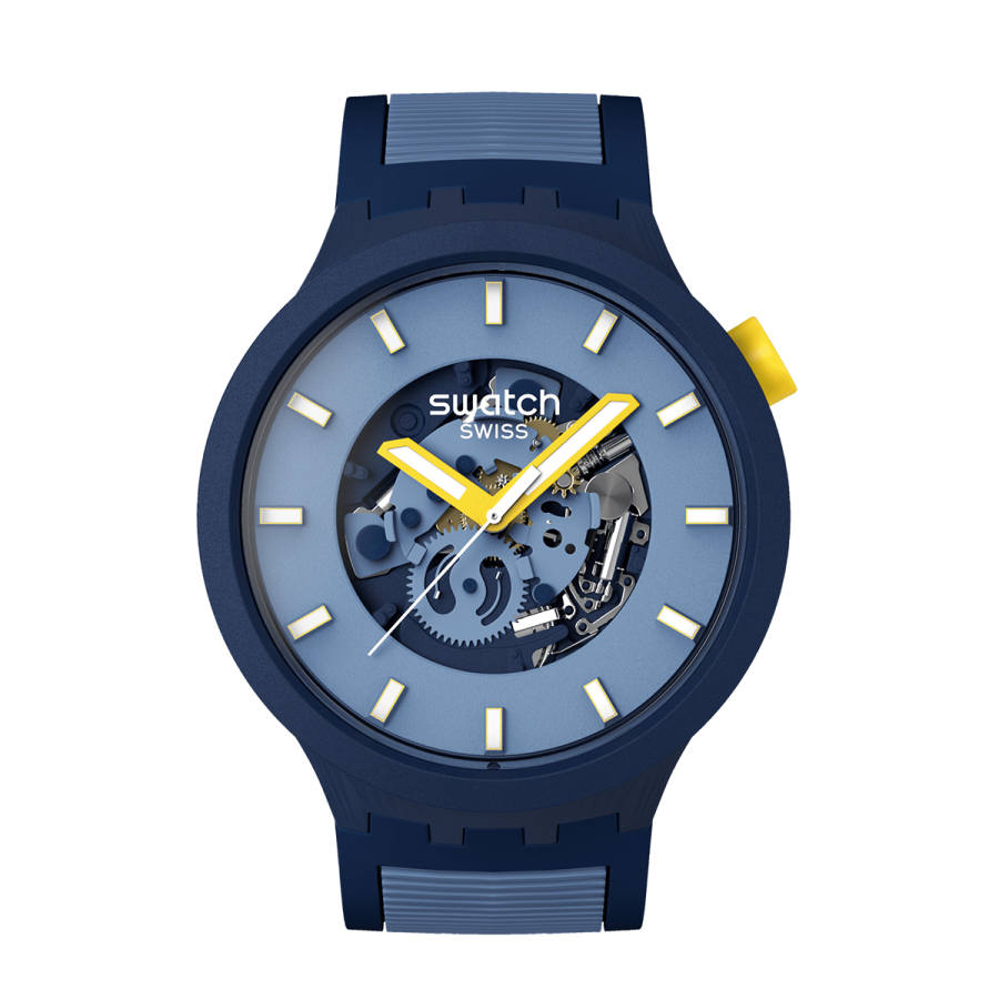 SWATCH Men 47mm Blue Watch SB05N117