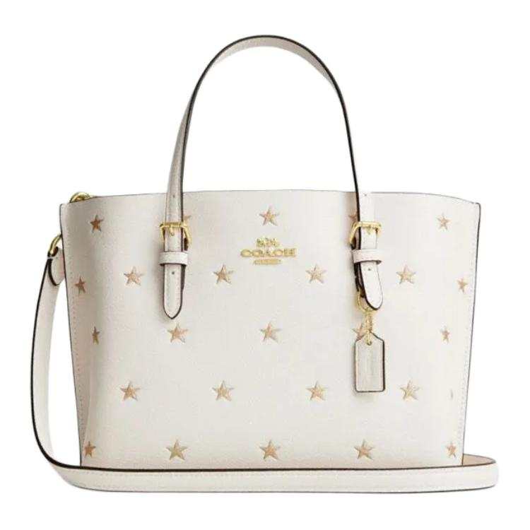 COACH Mollie Cow Split Leather Tote Bag, Shopping Bag, Shoulder Bag, Crossbody Bag, Handbag 25 Women's