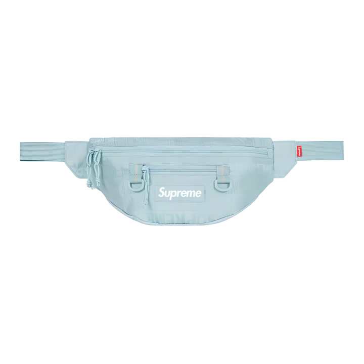 Supreme Supreme SS19 Nylon Sling Bag, Fanny Pack Unisex Ice Blue