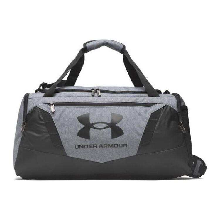 Under Armour Polyester One Shoulder Crossbody Handheld Gym Bag Small Unisex Dark Gray & Heather & Black