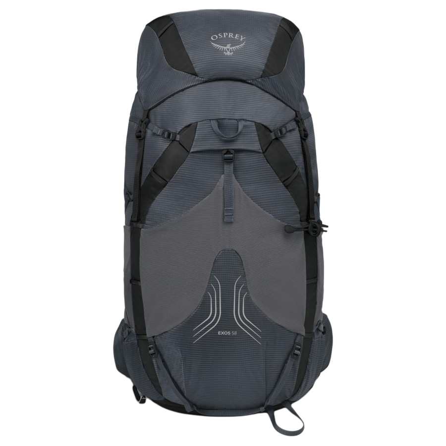 OSPREY Mountaineering Bag, Outdoor Backpack Recycled Nylon Tungsten Gray Men's