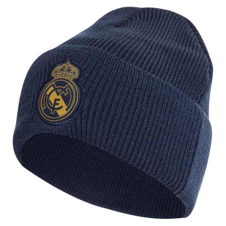 Adidas Adidas Polyacrylic Acid, Knitted Fabric Beanies Unisex Blue