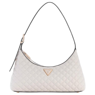 GUESS Artificial Leather Shoulder Bag Medium Women's Pearl White