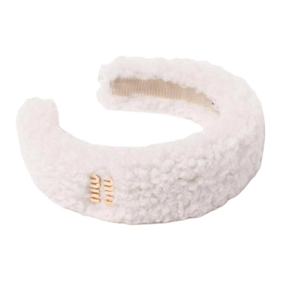 MIU MIU MIU MIU Logo lettering Woven Headband