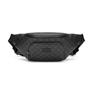 FAIRWHALE Artificial Leather Sling Bag, Fanny Pack Regular Unisex Black