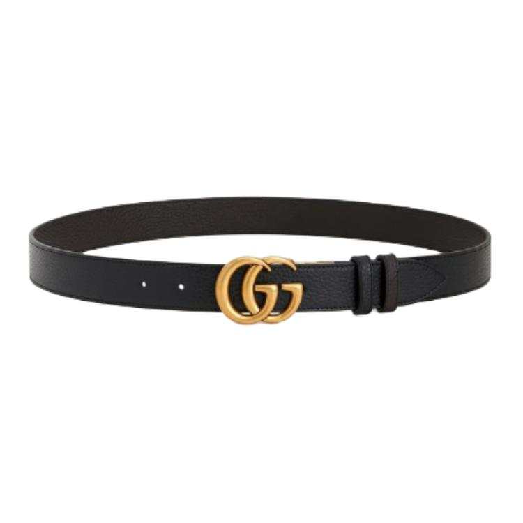 GUCCI Gucci Double G buckle leather belt
