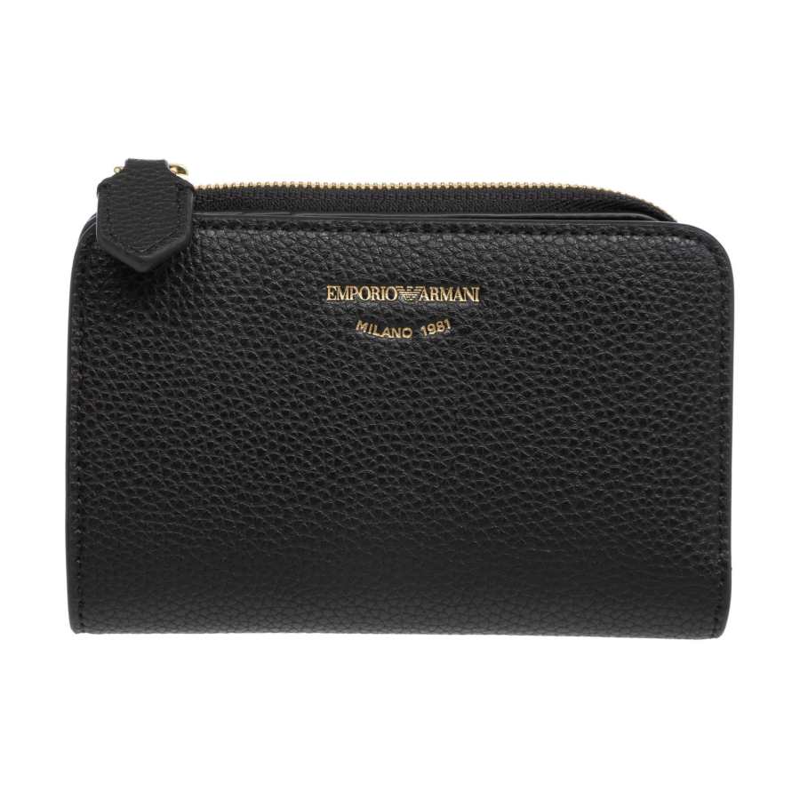 EMPORIO ARMANI Logo Debossed Zipped Wallet