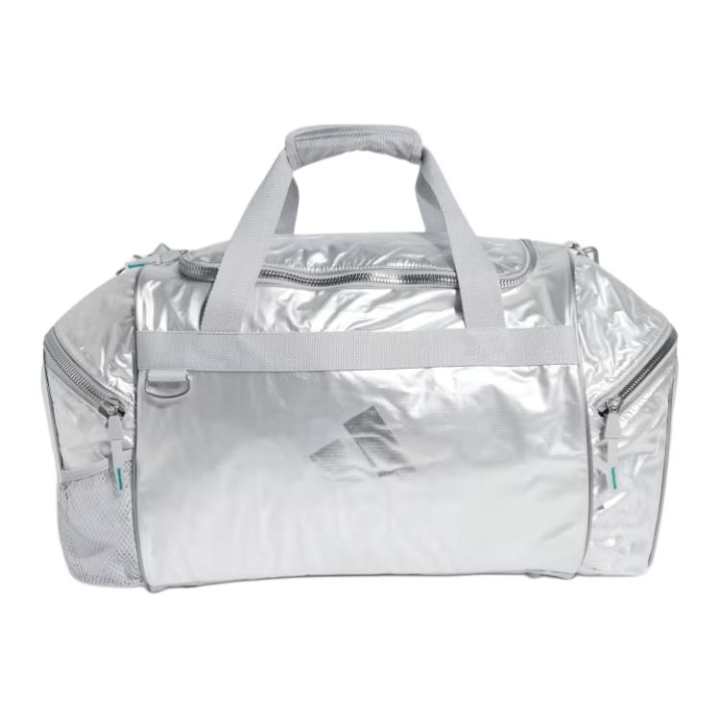 Adidas Adidas Polyester Travel Bag Unisex Silver Metal