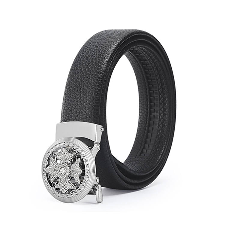 YALU YALU Cow Split Leather Belts Unisex Width 3.5CM