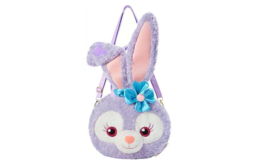 Disney Plush Backpack, Shoulder Bag, Crossbody Bag, Handbag Large Women's Purple