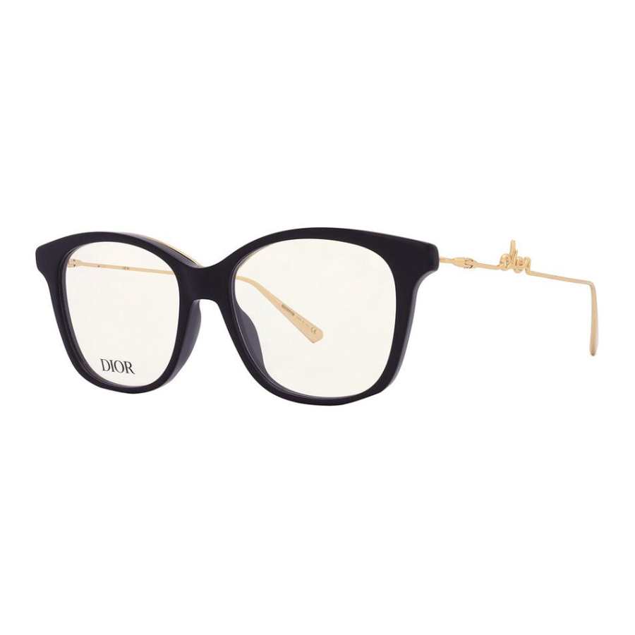 DIOR DIOR Acetate Square Eyeglass Frames Women's Bright Black